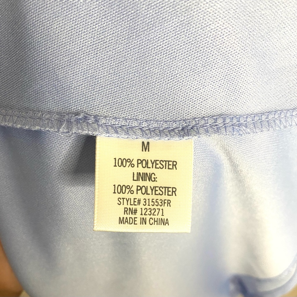 Francesca’s Blue Rain Halter Sheath Mini Dress Periwinkle Size Medium - Picture 7 of 7